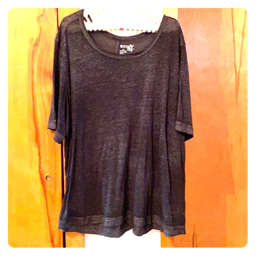 Black Burnout Tee